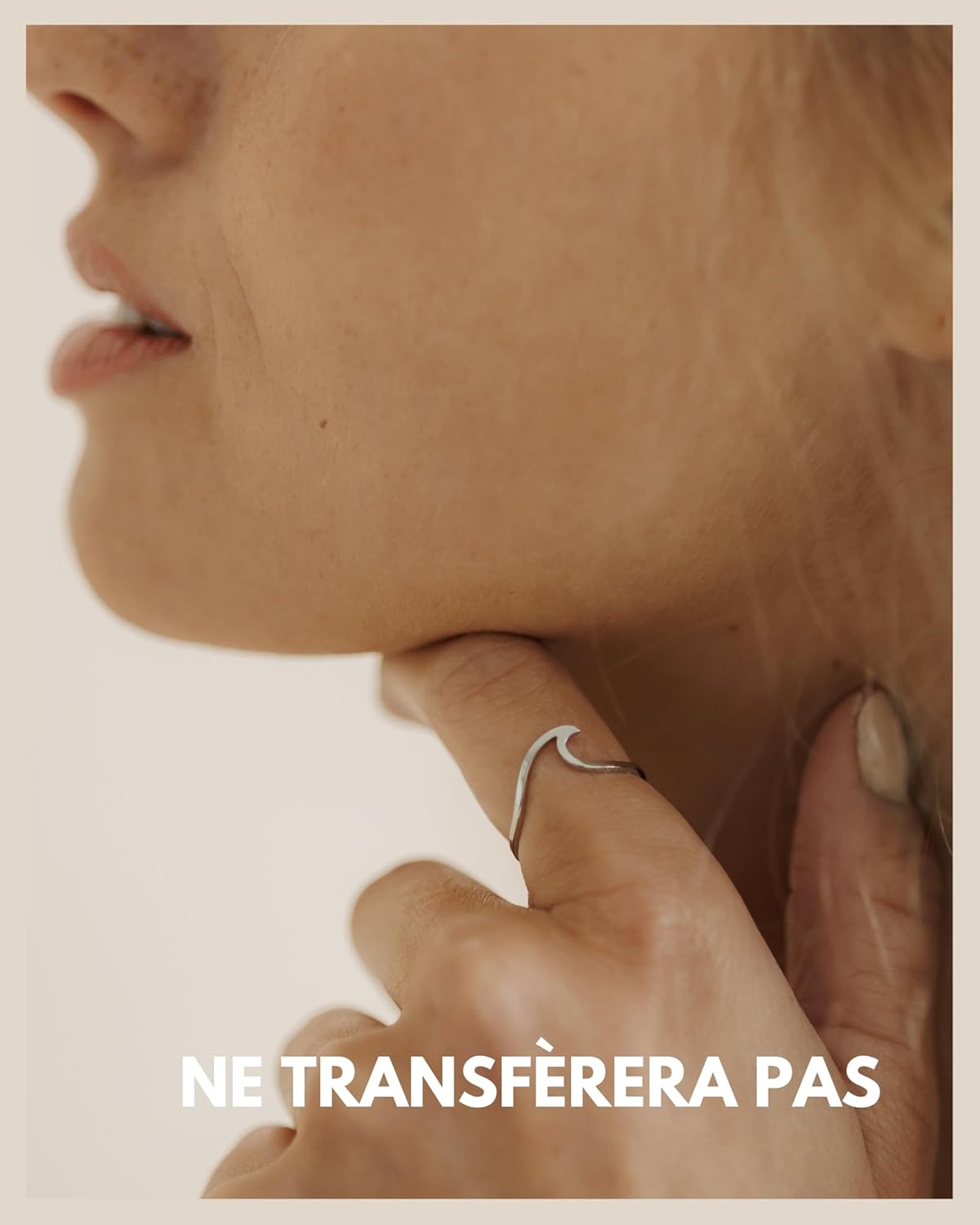 Detalle de GD GOOD.designs EST. 2015 Bague Vague pour femme en acier inoxydable – réglable et résistante à l’eau
