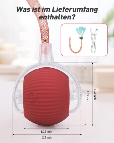 Thumbnail 5 de Interaktives Katzenspielzeug Ball von RZPTL – Elektrischer Katzenspielball für drinnen