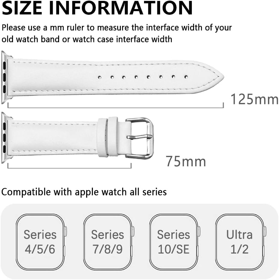 Detalle 2 de SZYXMY leather watch strap 49mm