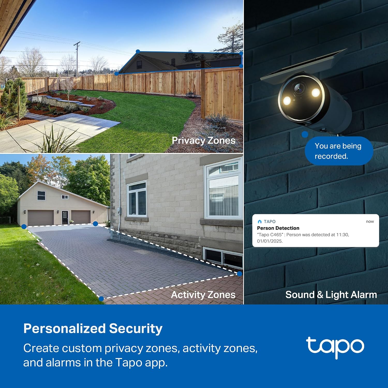 Detalle 1 de Tapo C465 4K Outdoor Wireless Security Camera with Solar Panel and Magnetic Mount