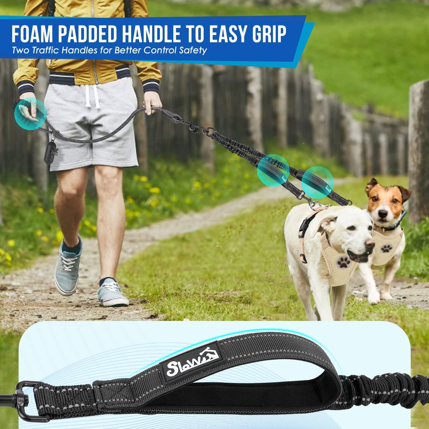 Thumbnail 3 de Eyein Double Dog Lead No Tangle 90 cm