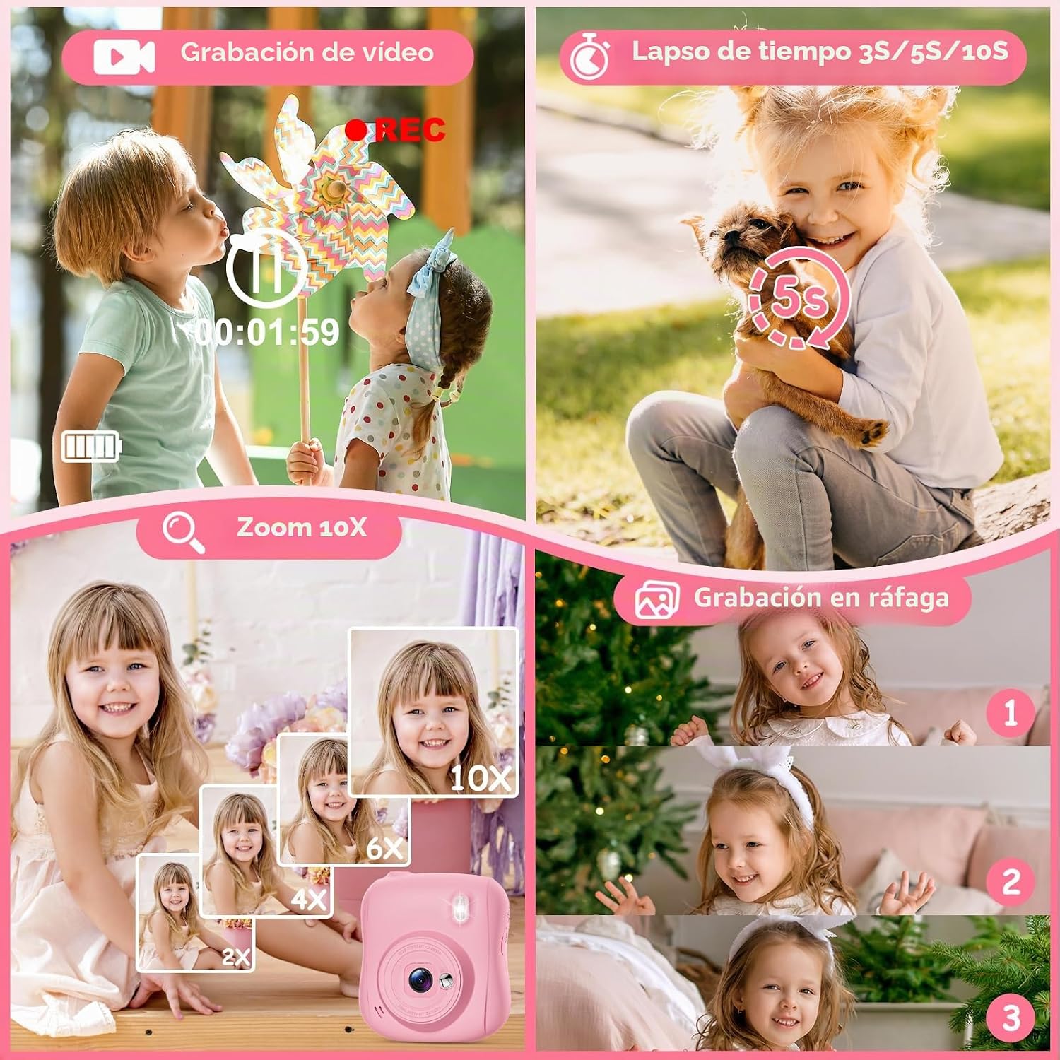 Thumbnail 6 de Hangrui Camara Fotos Infantil 32GB
