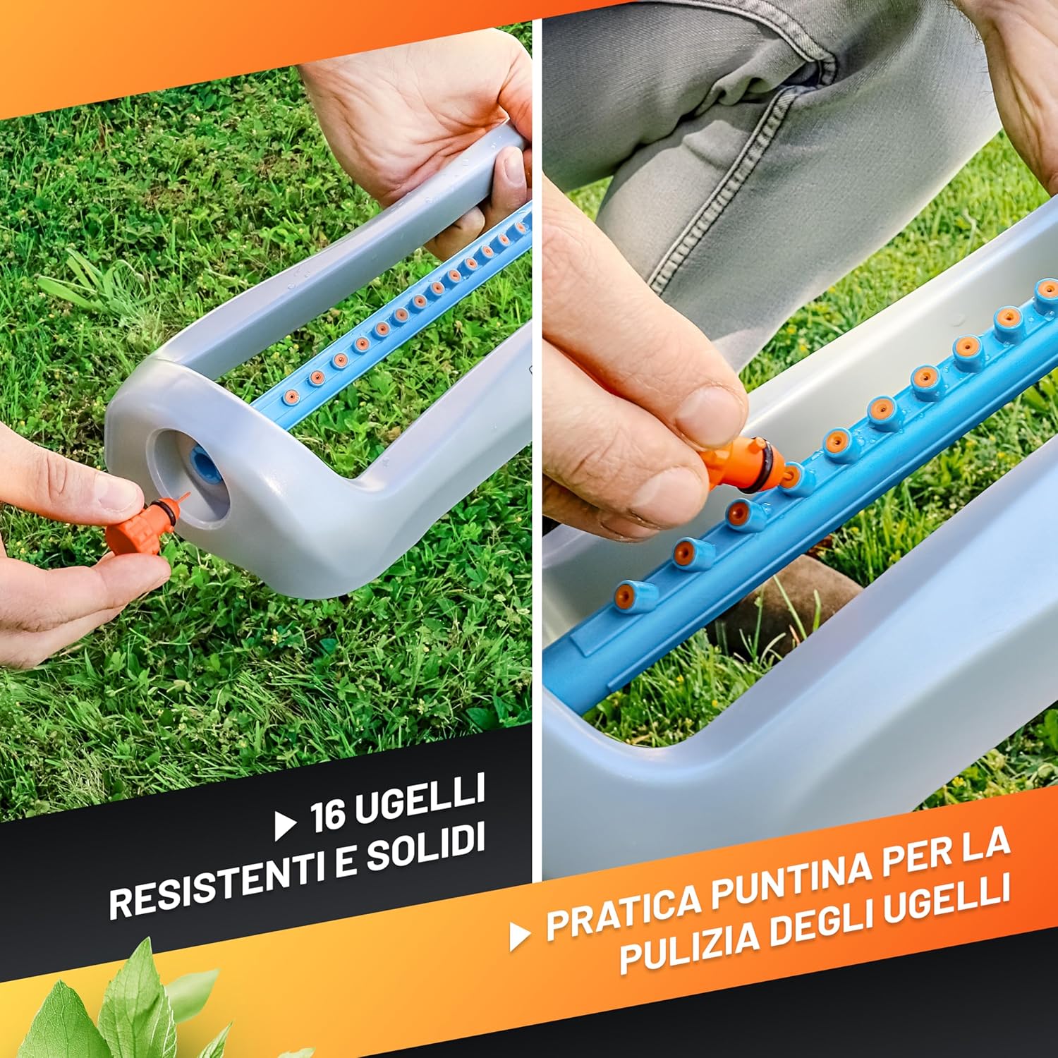 Thumbnail 2 de GRÜNTEK Irrigatore Giardino Oscillante Rettangolare 336 m² – mod. Primavera, ugello 21x15 m
