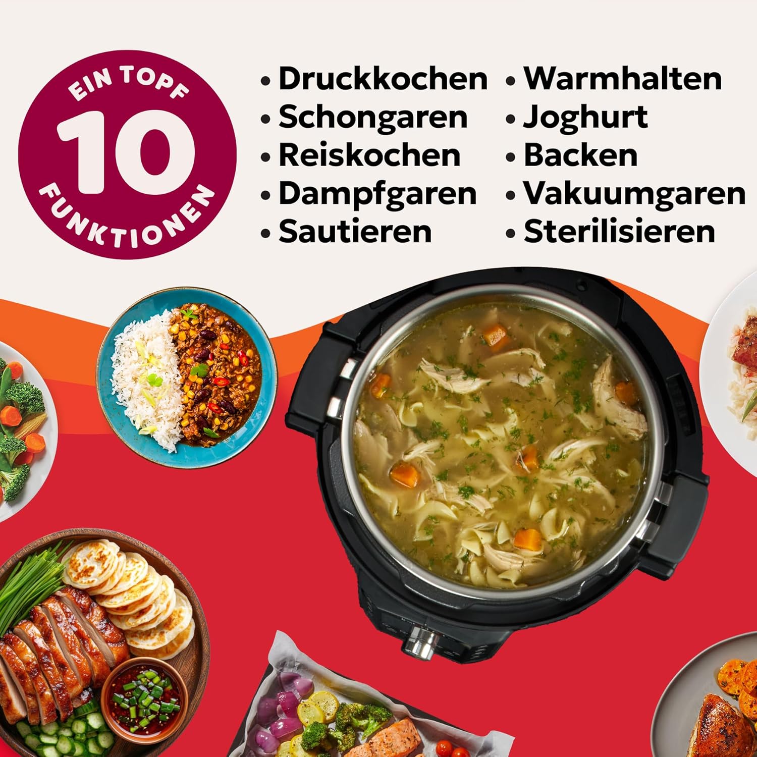 Thumbnail 5 de Instant Pot Pro 10-in-1 5,7 L Multikocher 🍲