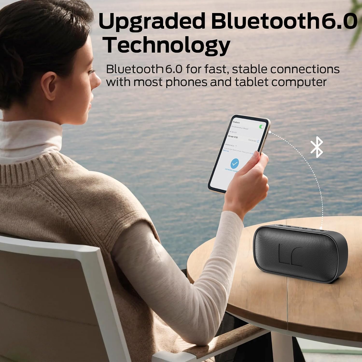 Detalle 2 de Monster S150 Portable Bluetooth Speaker, 24W Stereo, IPX7 Waterproof