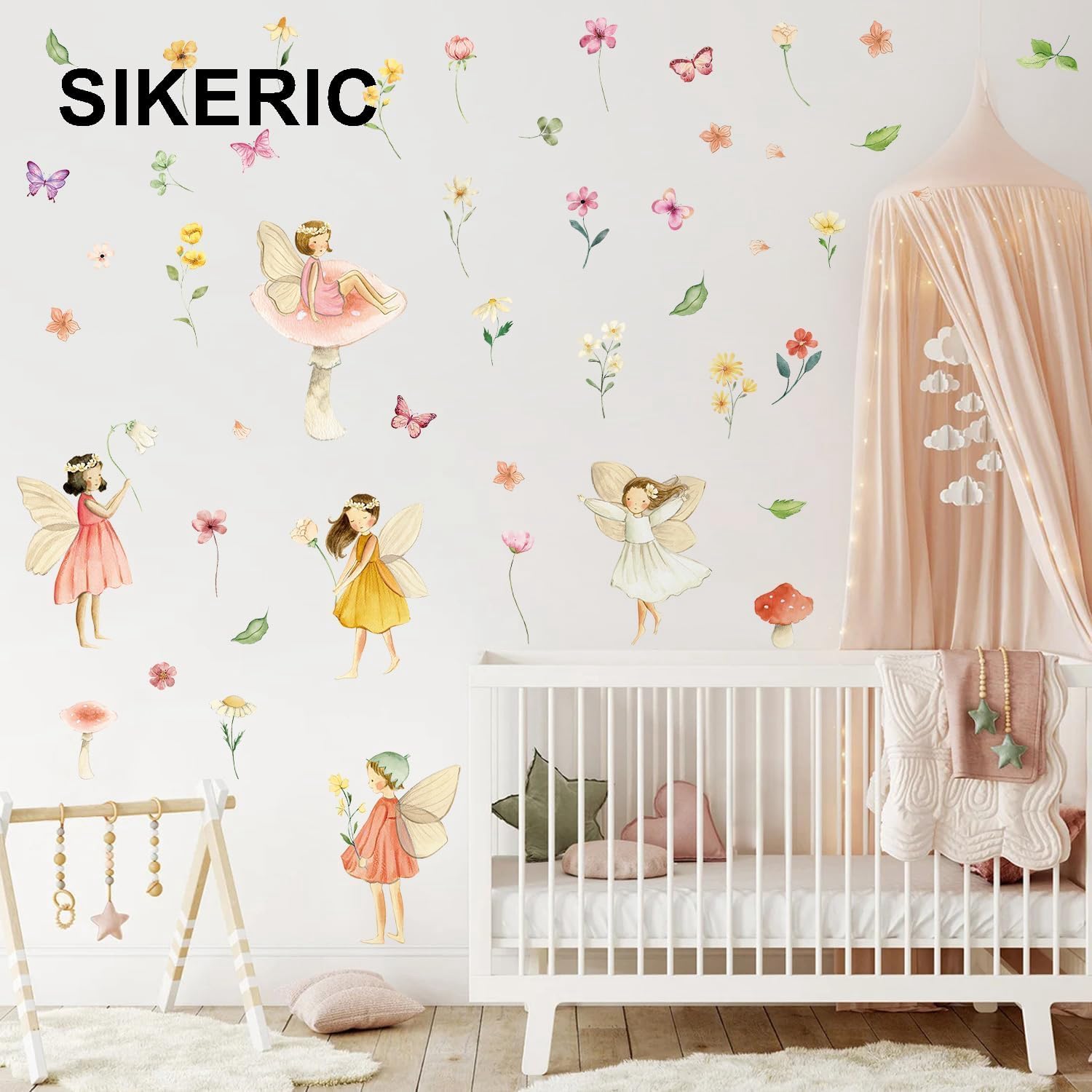 Detalle 2 de SIKERIC Fairy Wall Decals, Vinyl