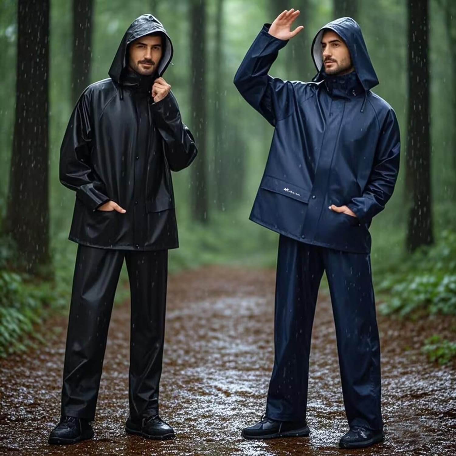 Detalle 2 de HANMENGXUAN Rain Suit PVC/PU