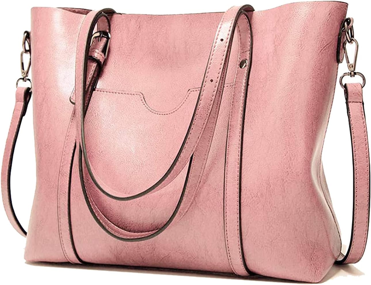Thumbnail 6 de Aileese Women's Soft PU Leather Handbags: Large Capacity Retro Tote