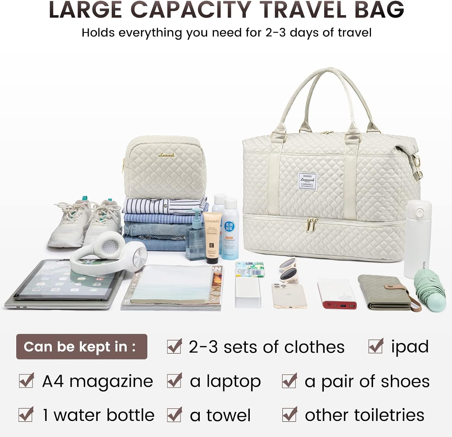 Thumbnail 6 de LOVEVOOK Bolsa de Viaje 48x23x34,5 cm