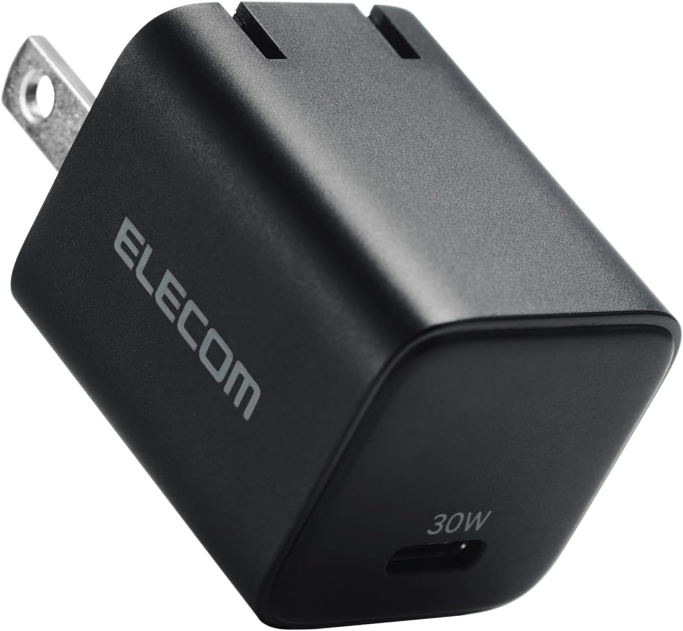 Detalle de エレコム EC-AC10230BK USB Type-C充電器 30W・GaN II・折りたたみ式プラグ