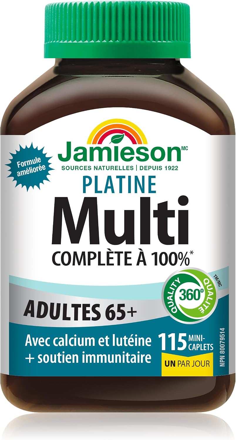 Thumbnail 1 de Jamieson 100% Complete Multivitamin Platinum 65+, 115 Mini Caplets