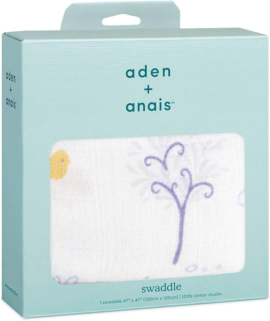 Detalle de aden + anais SWADAB8918 おくるみ フォレスト 120×120cm モスリンコットン100%