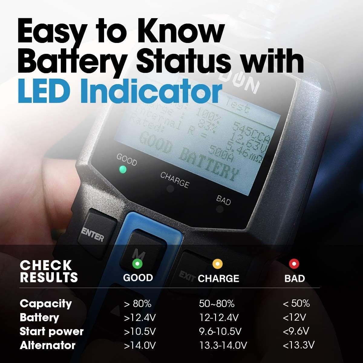 Thumbnail 3 de TOPDON BT100 12V Car Battery Tester