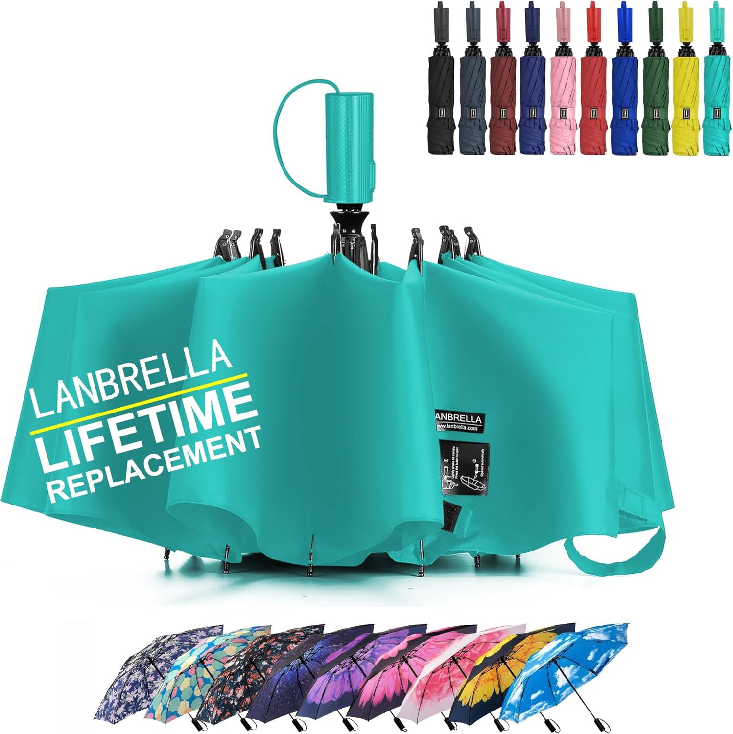 Thumbnail 5 de LANBRELLA Compact Reverse Folding Umbrella ⌛️🎁?