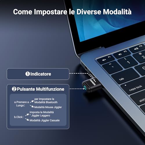 Thumbnail 2 de UGREEN Adaptador USB Bluetooth 5.3 + Ratón Jiggle Indetectable 🖱