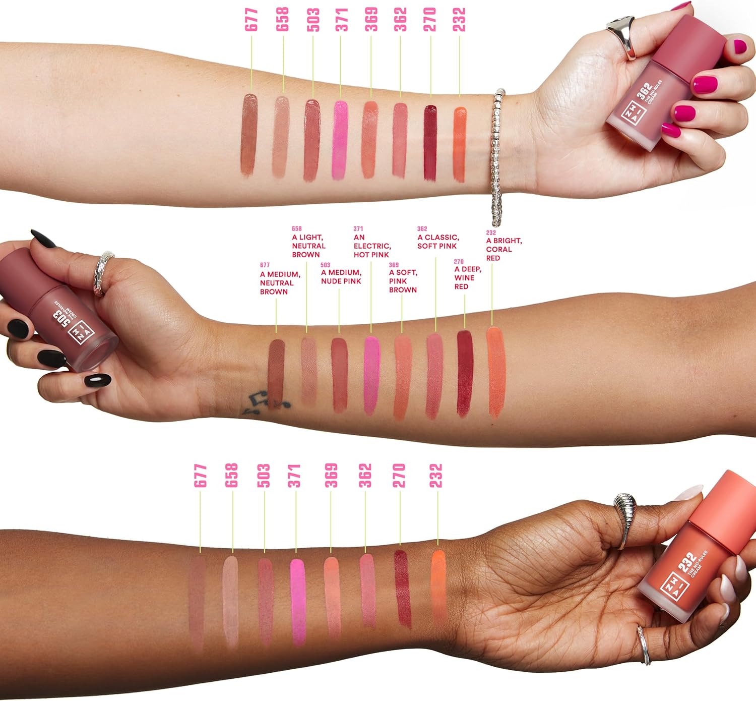 Thumbnail 3 de 3INA MAKEUP The No-Rules Cream 362 Blush liquido in crema rosa