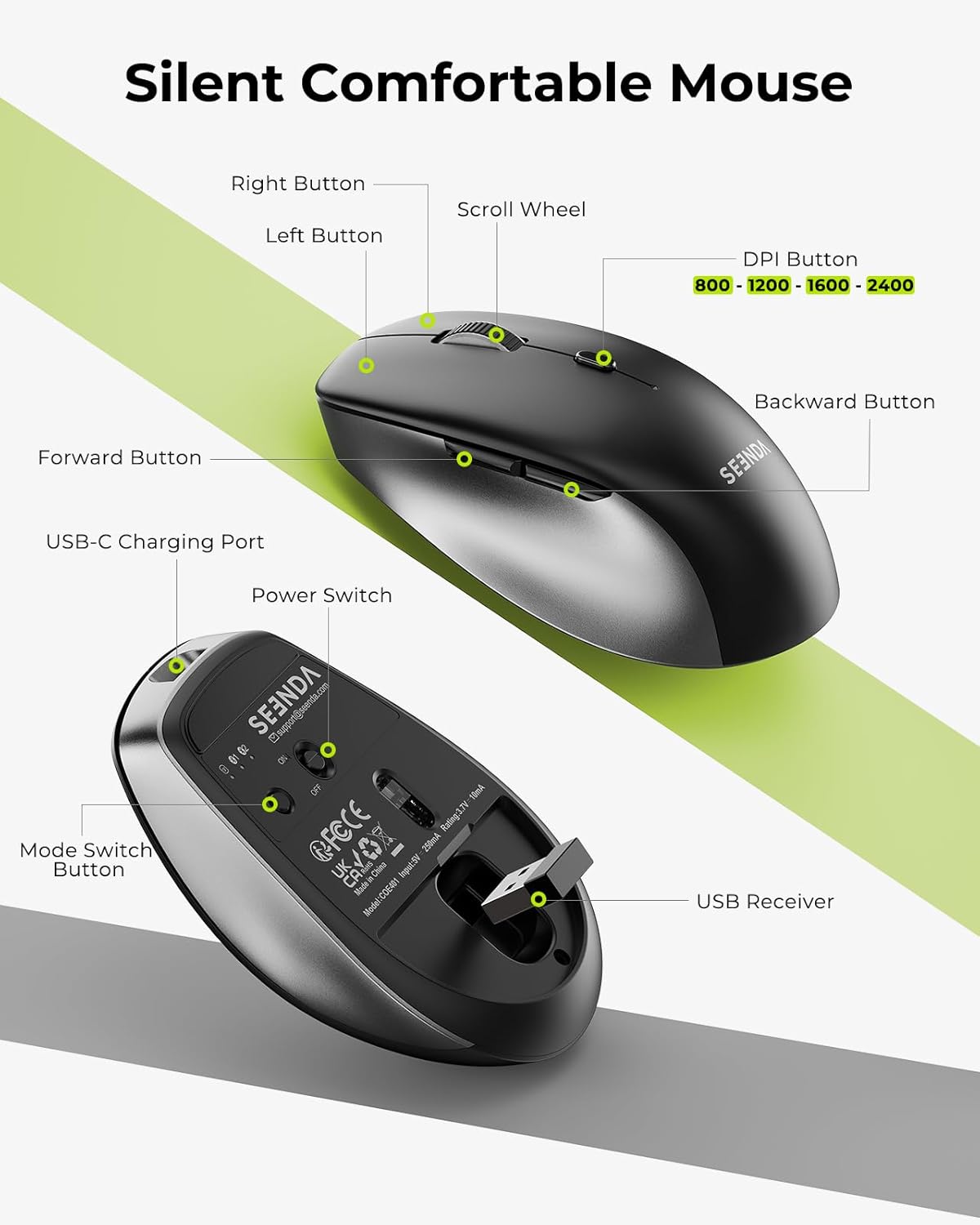 Thumbnail 6 de Seenda COE401 Bluetooth Keyboard 1.5cm