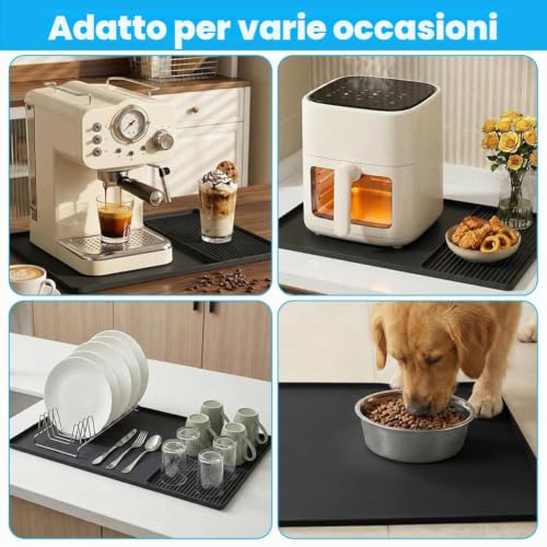 Thumbnail 6 de Adiwo 60 x 40 cm: Tappetino 2 in 1 per Macchina Caffè in silicone, assorbente e ad asciugatura rapida