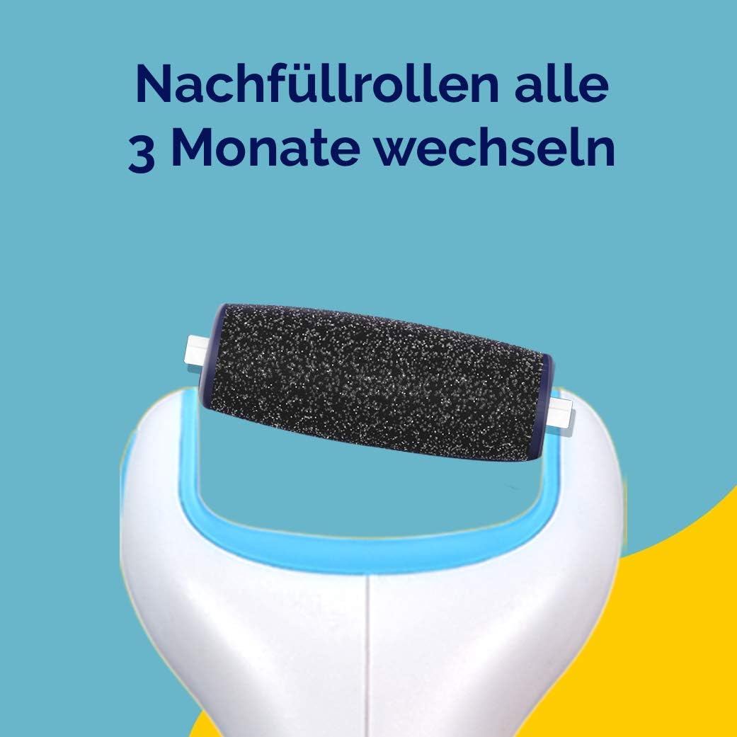 Detalle de Scholl ExpertCare Wet & Dry Ersatzrollen Ultra Stark – Nachfüller (2 Rollen) mit Diamantpartikeln