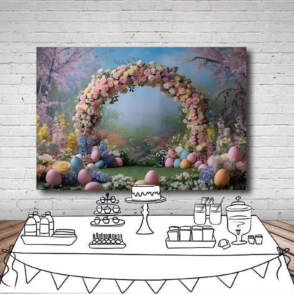 Thumbnail 4 de MEHOFOND 7x5ft Spring Easter Backdrop