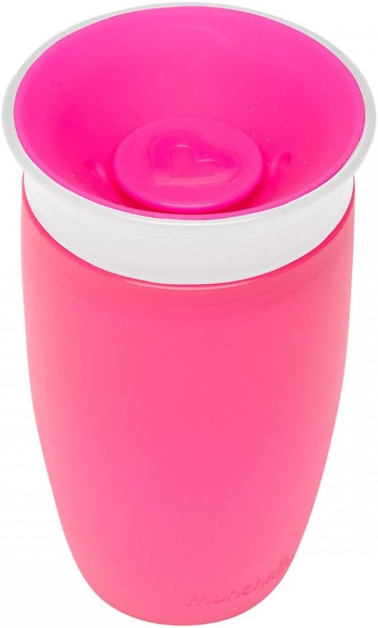 Detalle de Munchkin ミラクルカップ FDMU10805 ピンク 296ml 360°飲めるフタ付きカップ