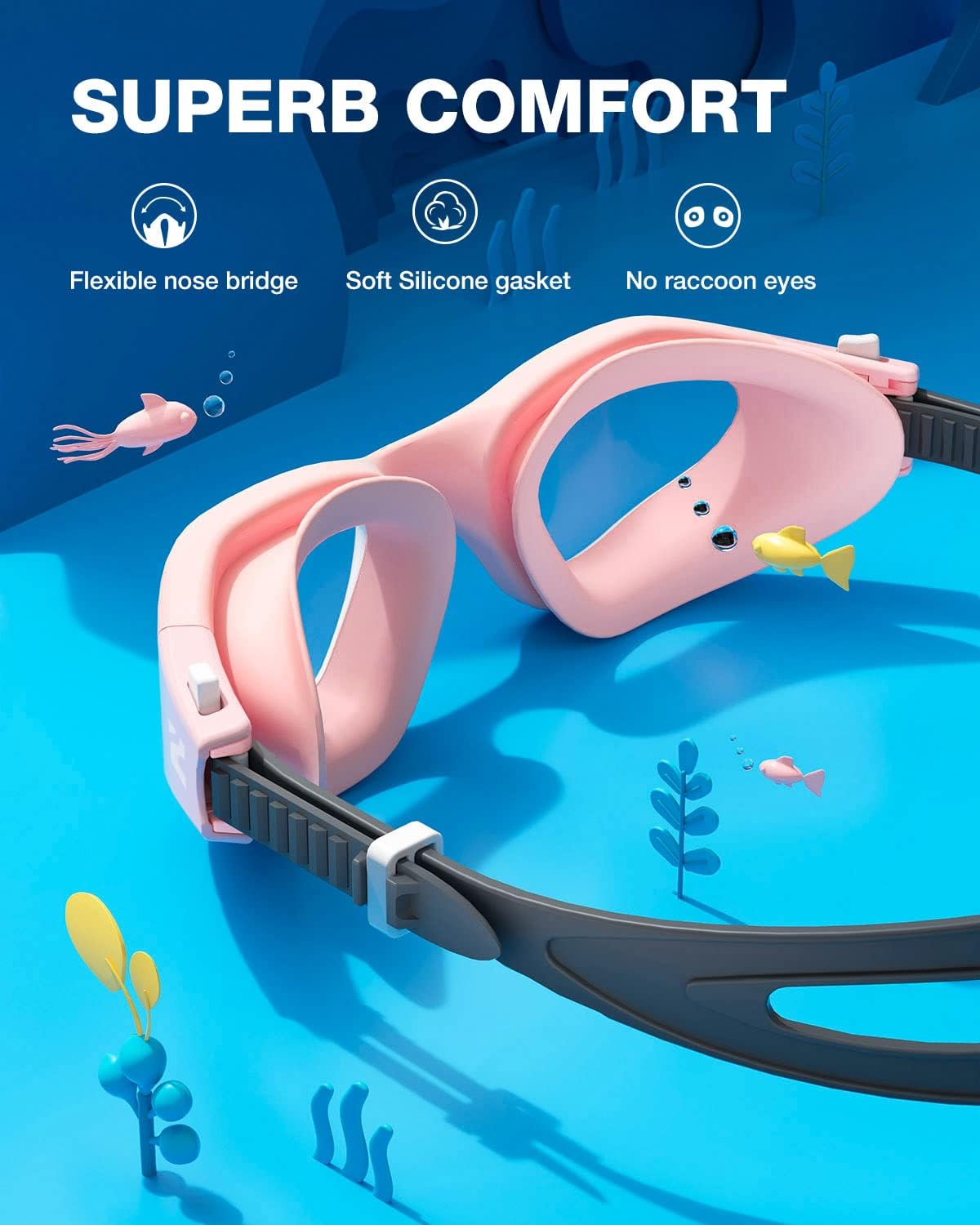 Detalle 2 de ZIONOR G1MINI Kinder-Schwimmbrille: Polarisierte oder nicht-polarisierte Brille mit UV-Schutz und Anti-Beschlag