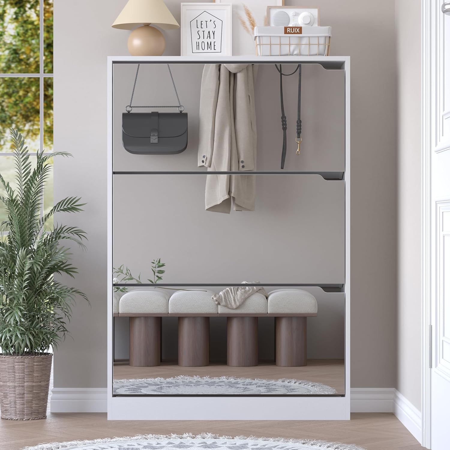 Thumbnail 6 de BORNOON Shoe Cabinet for 18–24 Pairs
