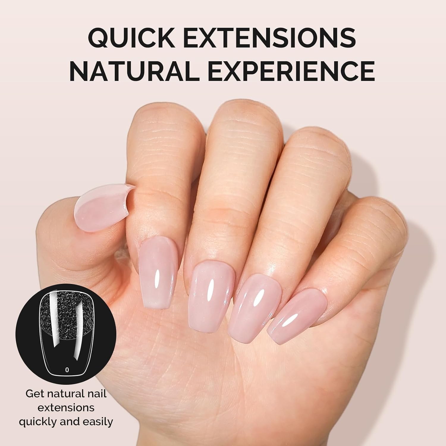 Thumbnail 1 de MelodySusie Short Ballerina X Nail Tips 600pcs 💅