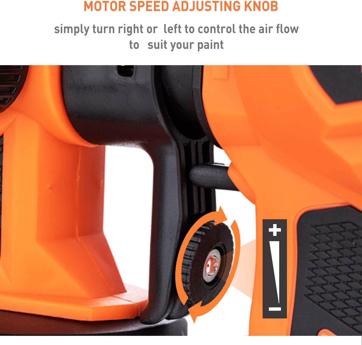 Detalle 2 de TOPWAY 550W Electric Paint Sprayer with 800ml Capacity – 2 Nozzles, 3 Spray Patterns
