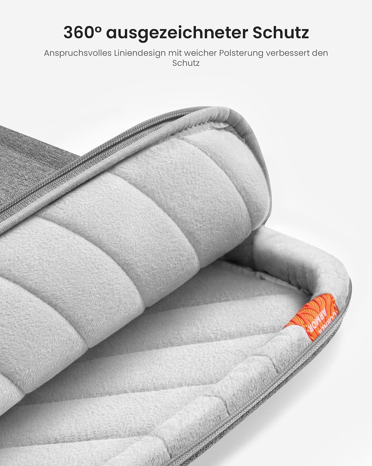 Detalle de tomtoc Laptoptasche für 14" (kompatibel u. a. mit MacBook Pro 14" M-Serie & Surface 7 13,8") mit 360°-Schutz