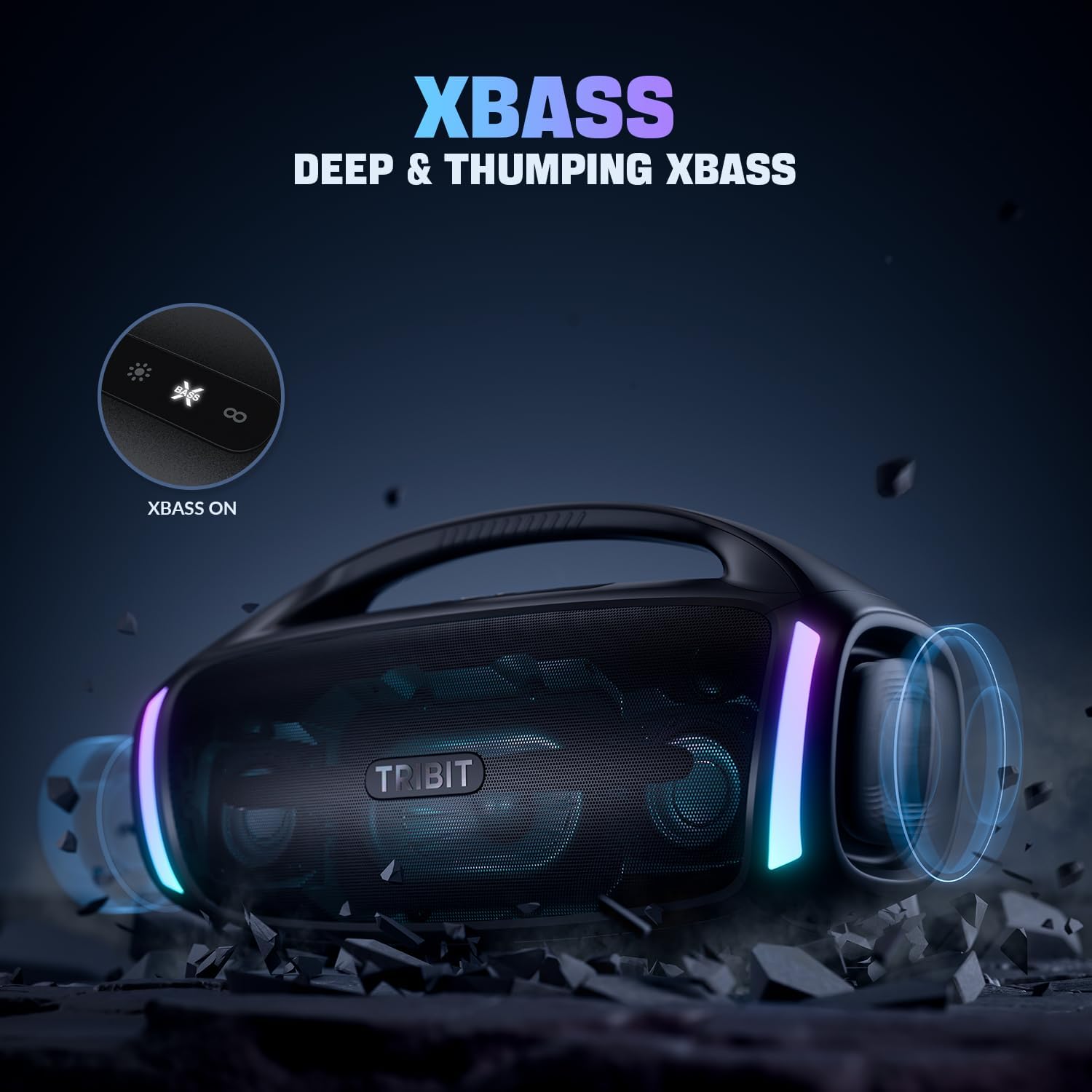 Thumbnail 6 de TRIBIT StormBox Blast 2 enceinte Bluetooth 200 W avec subwoofer, IP67 et éclairage LED