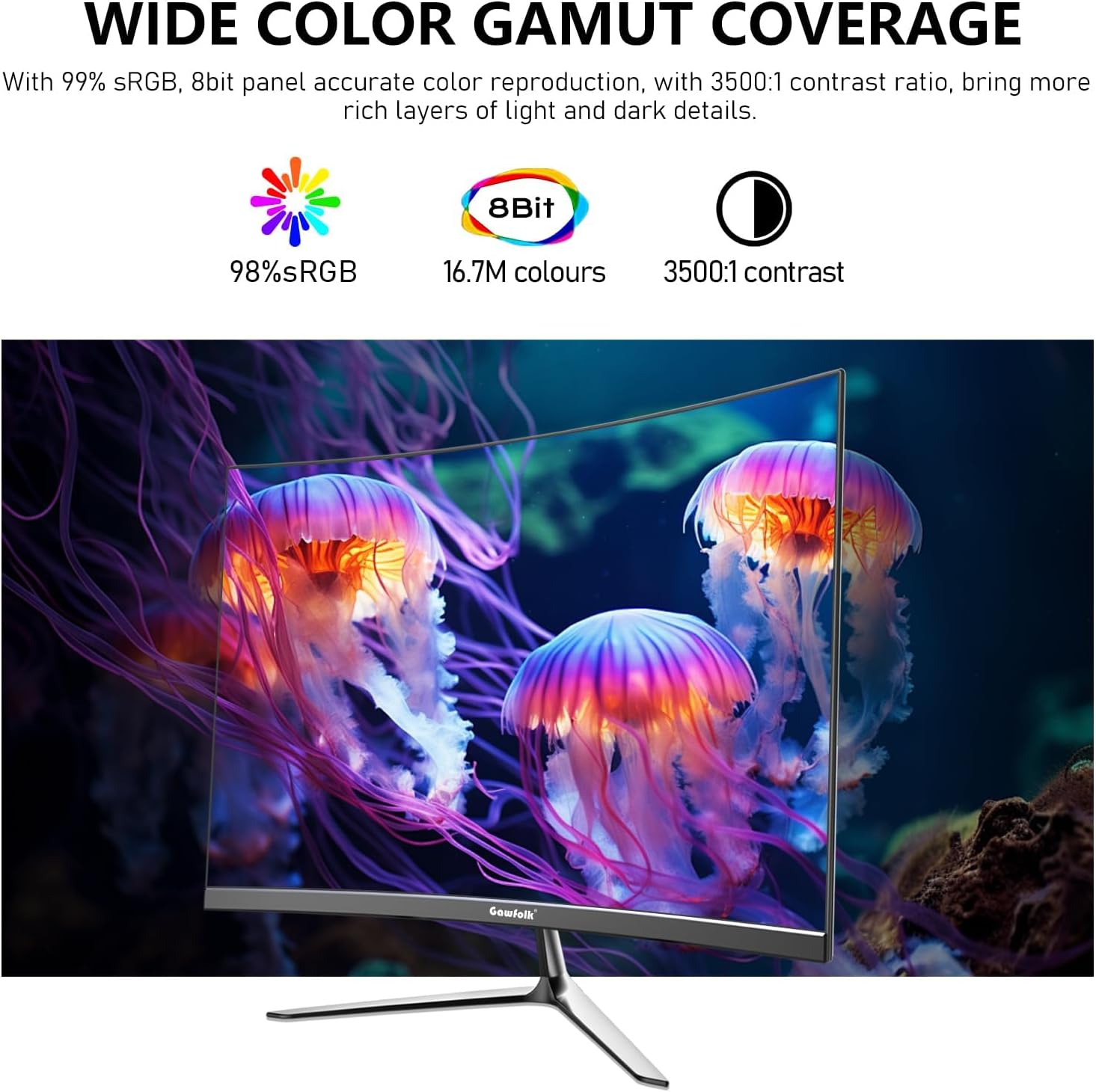Detalle de 24,5 Zoll Curved Gaming Monitor 120 Hz