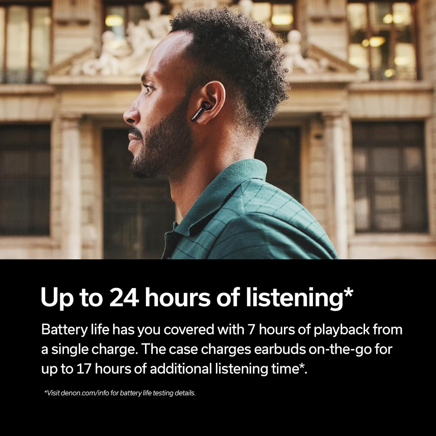 Thumbnail 2 de Denon AH-C500W True Wireless In-Ear-Kopfhörer (IPX4) mit Multipoint & Mikrofon – weiß