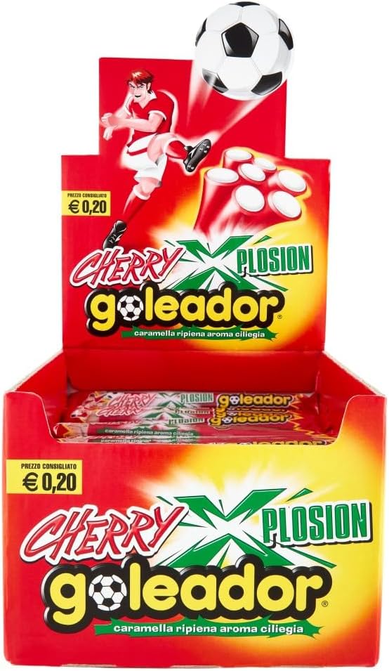 Thumbnail 1 de Goleador Cherry Xplosion Chewy Sweets: caramelle gommoso al gusto ciliegia in dispenser iconico