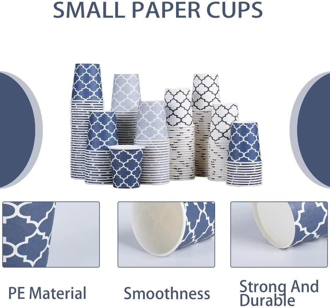 Detalle de Clawsoff 3 oz Paper Cups 300 Pack 🥤