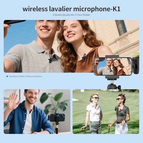 Detalle de Uewpv 2026 Microfono Wireless: Kit dualità per Vlog e contenuti social
