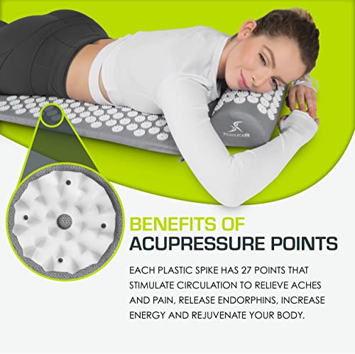 Thumbnail 2 de ProsourceFit Acupressure Mat and Pillow Set for Pain Relief
