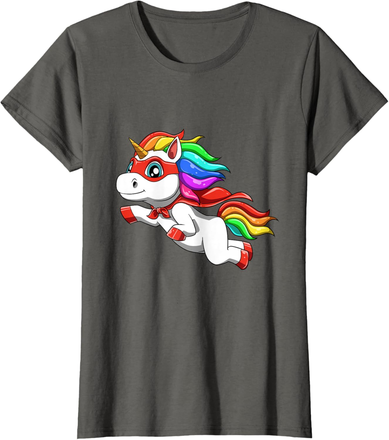 Detalle de Licorne drôle comme héros pour un super-héros T-Shirt