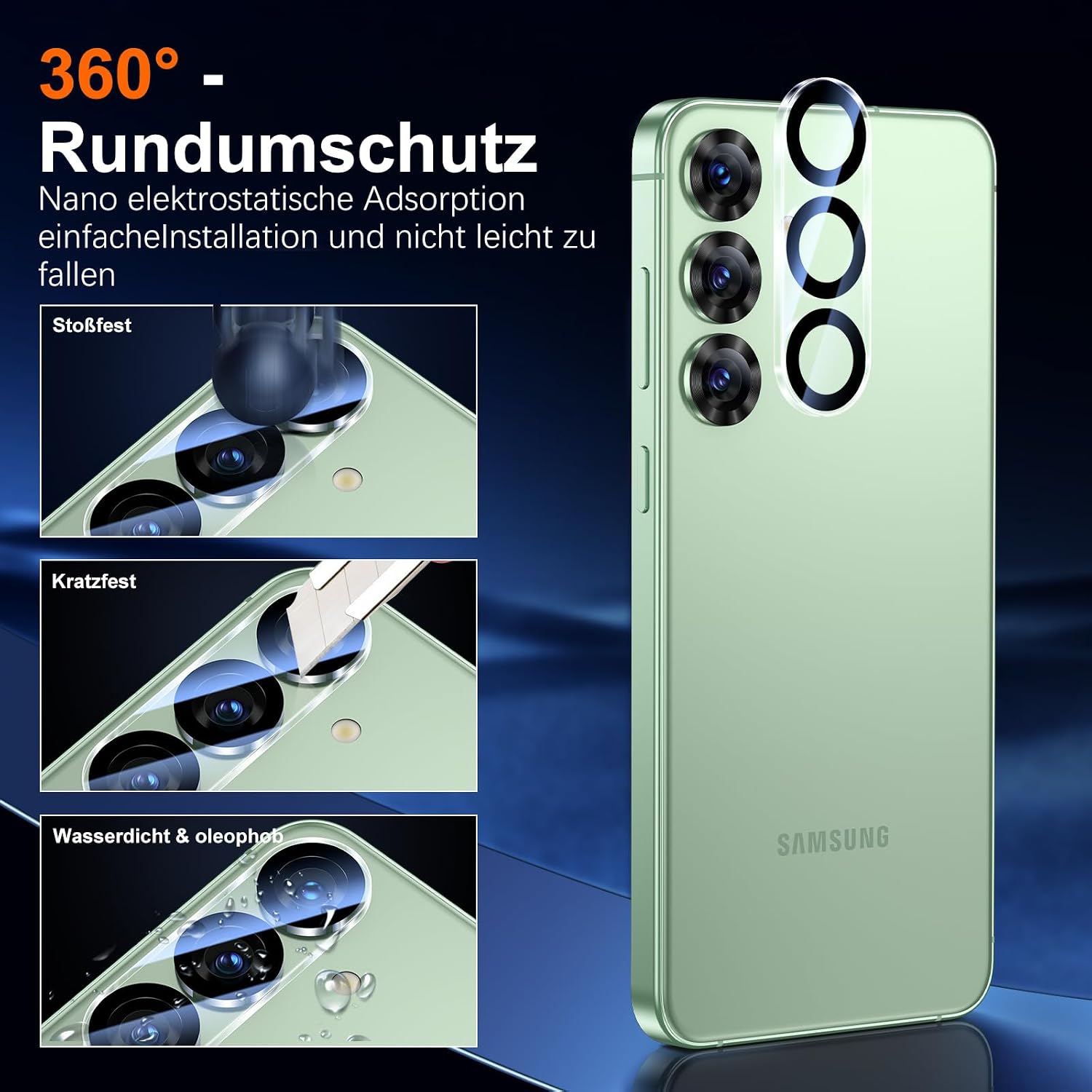 Thumbnail 2 de UniqueMe Displayschutz Samsung Galaxy S25 9H