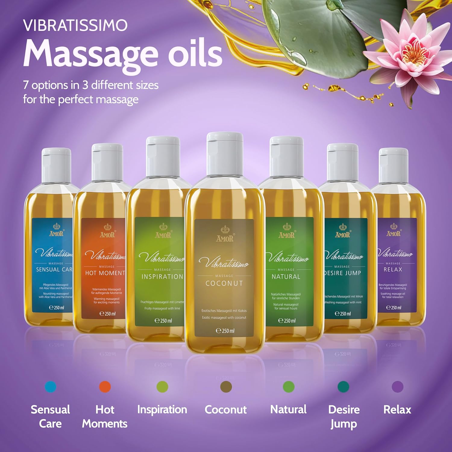 Thumbnail 5 de Vibratissimo “Relax” Soothing Massage Oil (250 ml) with dosing cap