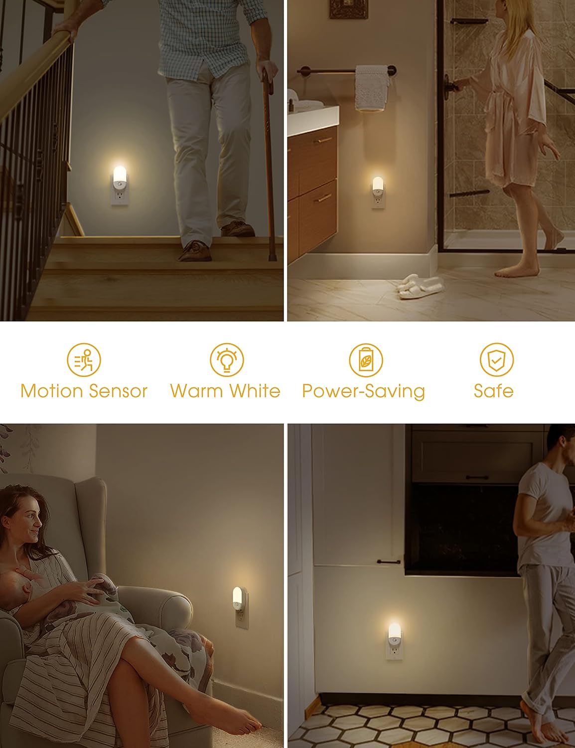 Thumbnail 6 de L LOHAS Motion Sensor Night Light, 3000K