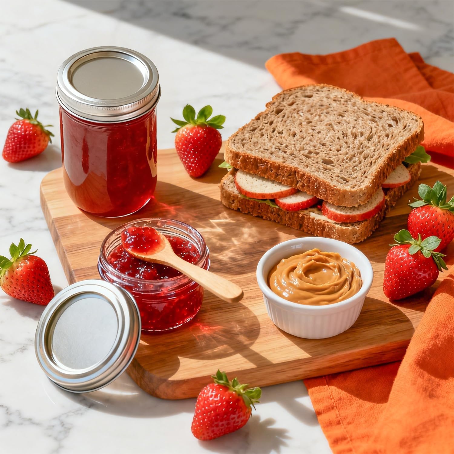 Thumbnail 3 de ComSaf 240 ml Einmachgläser mit Deckel – 8 Stück Mason Jar Set