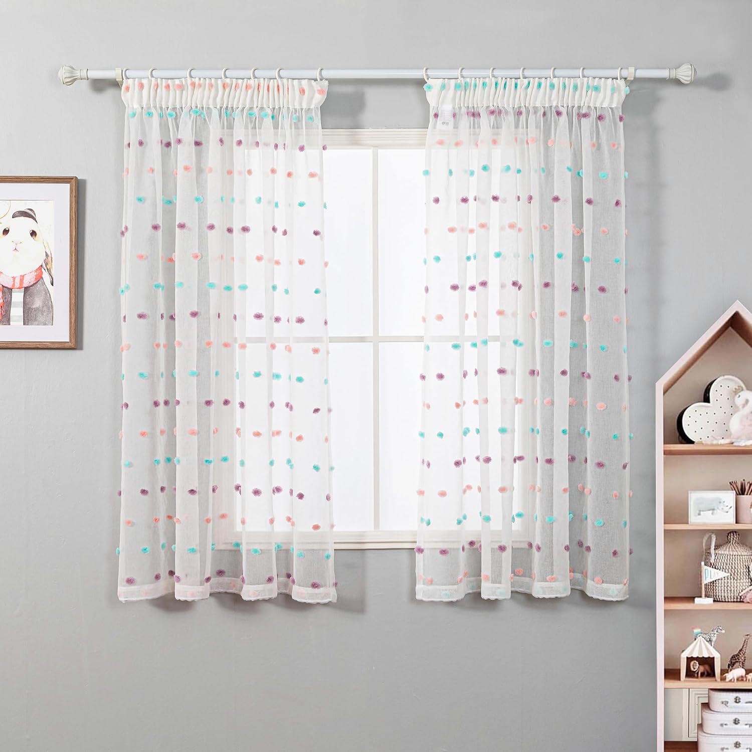 Detalle 2 de MYSKY HOME Gardinen mit Kräuselband 160 cm
