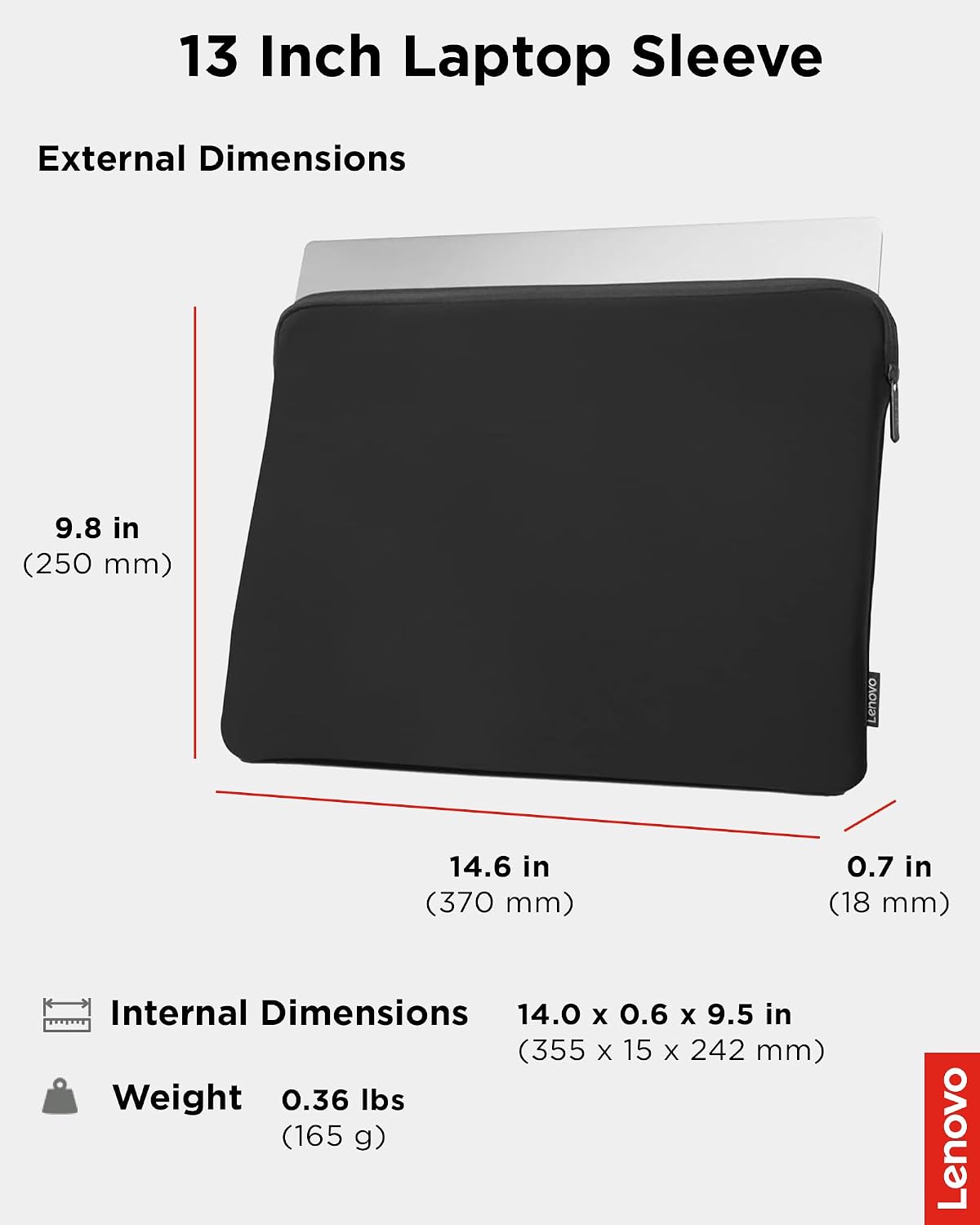 Detalle 2 de Lenovo Laptop Sleeve 13-Inch