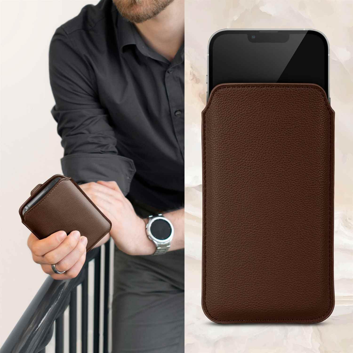 Thumbnail 2 de ONEFLOW Étui fin avec languette d’extraction pour iPhone SE (2020/2022) – Doublure microfibre et protection 360°