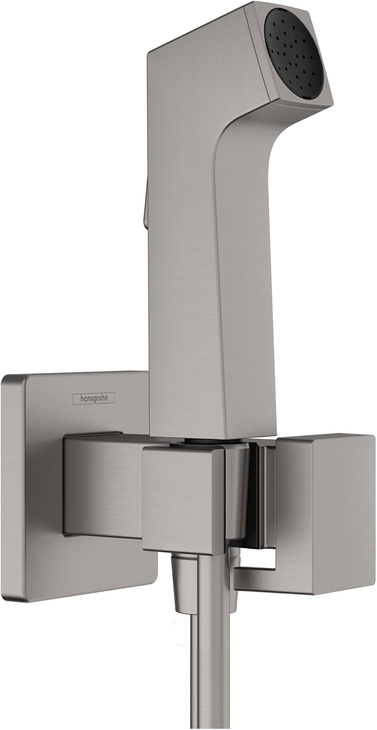 Detalle de hansgrohe 29231000 Bidette E – zestaw bidetowy EcoSmart, 1 strumień, wąż 1,25 m