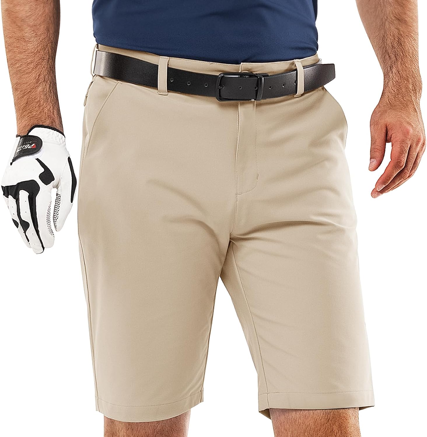 Detalle de 33,000ft Mens Golf Shorts UPF 50+ Stretch 10'' Cargo Bermuda – Water-Resistant for Golf, Hiking and Work