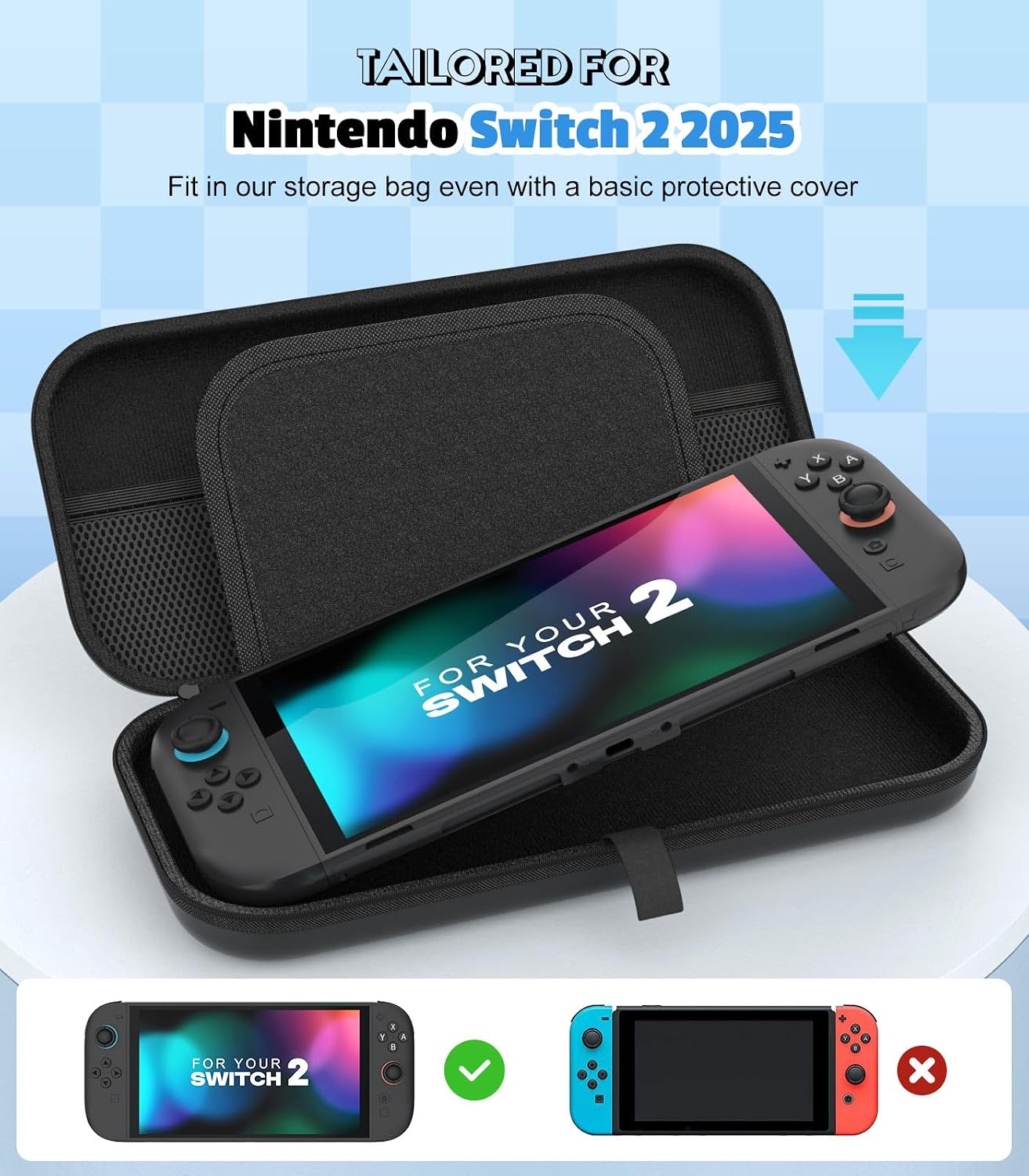 Detalle 2 de MoKo Carrying Case for Switch 2 10-slot