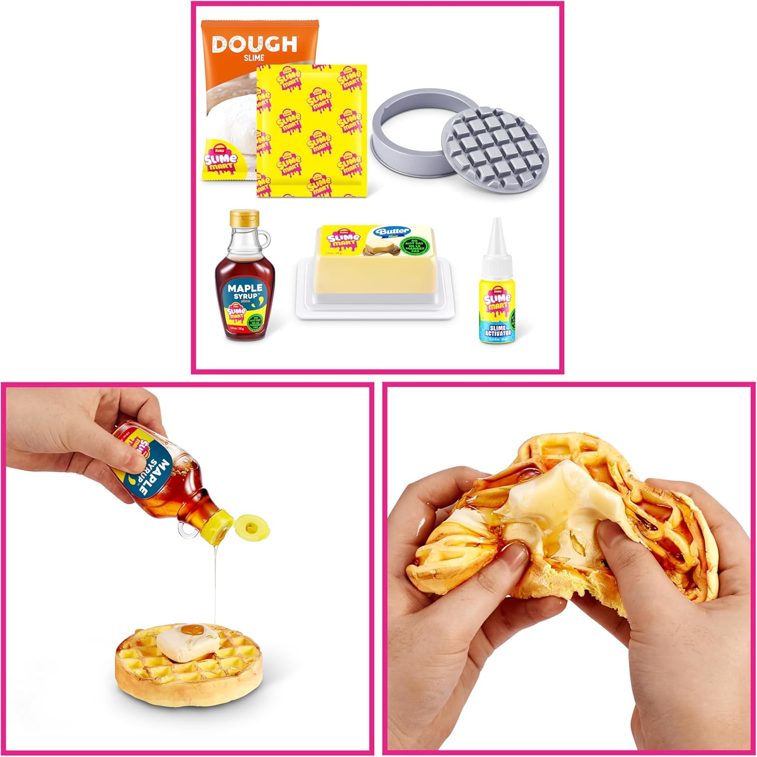 Detalle de Slime Mart kleine Tüte (WAFFELN) von ZURU – 2Pack: Täuschend echte Schleimküche zum kreativen Spiel