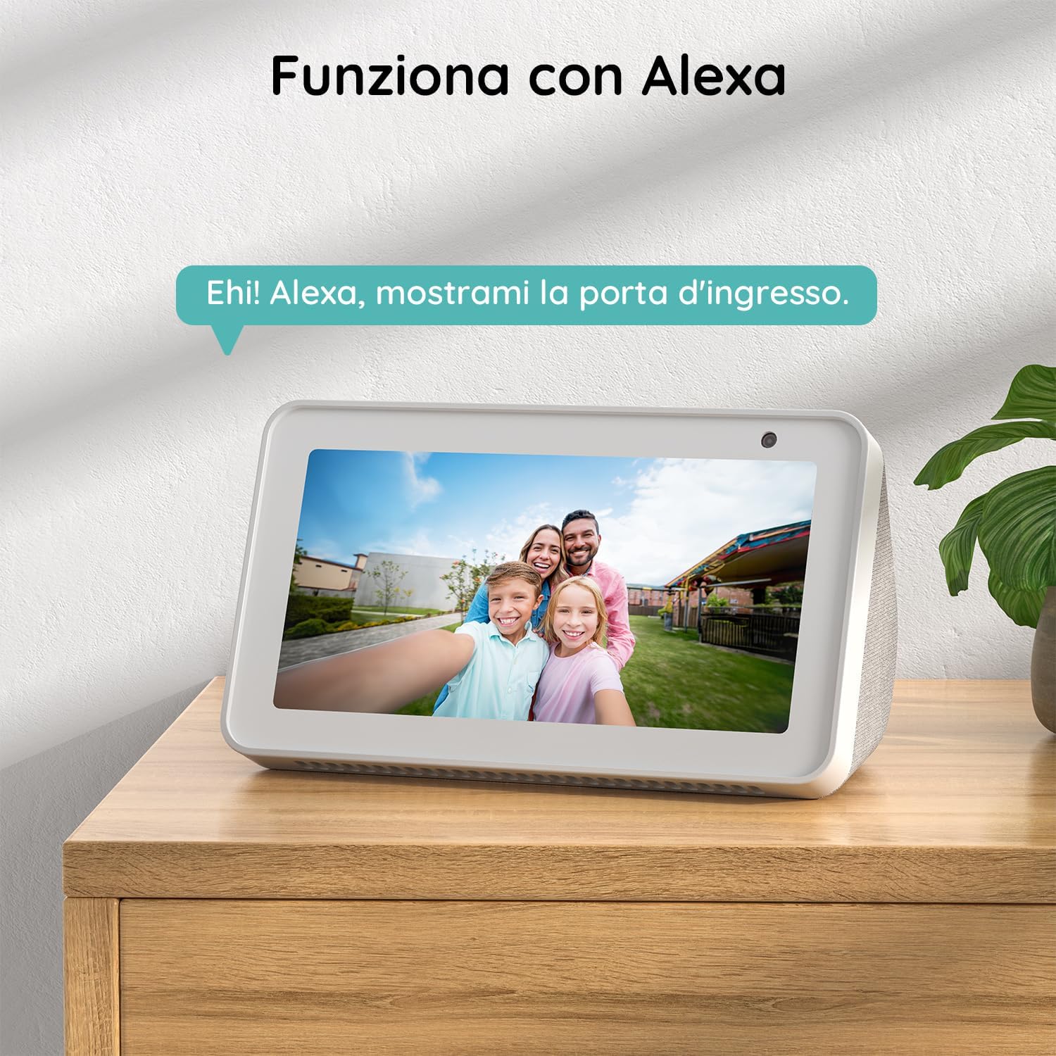 Thumbnail 6 de BOIFUN 2K Videocitofono WiFi Senza Fili da Esterno con AI, 180° Panoramico e Audio Bidirezionale